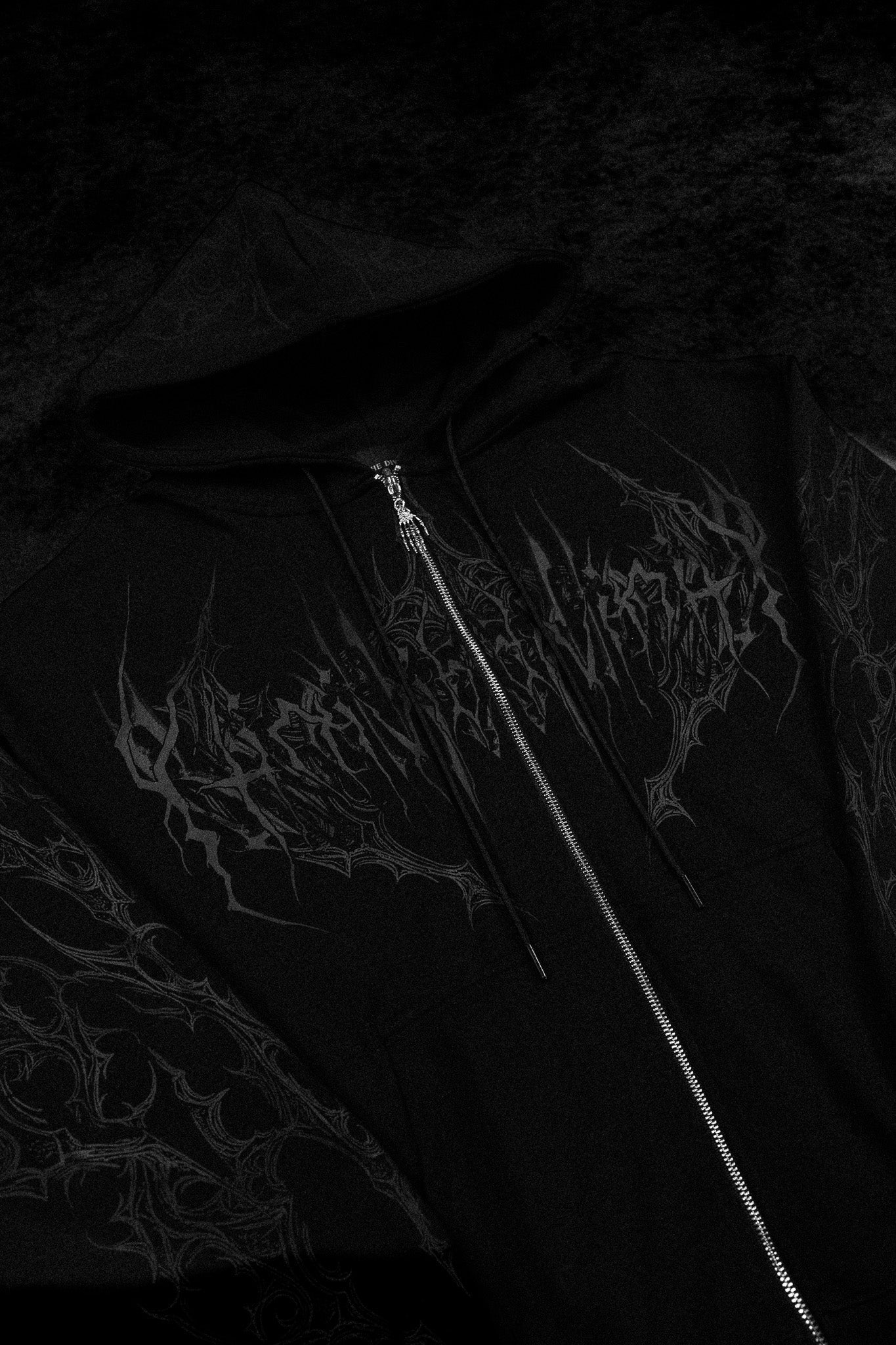 Deathwing Oversized Zip-up Hoodie [DARKNESS]